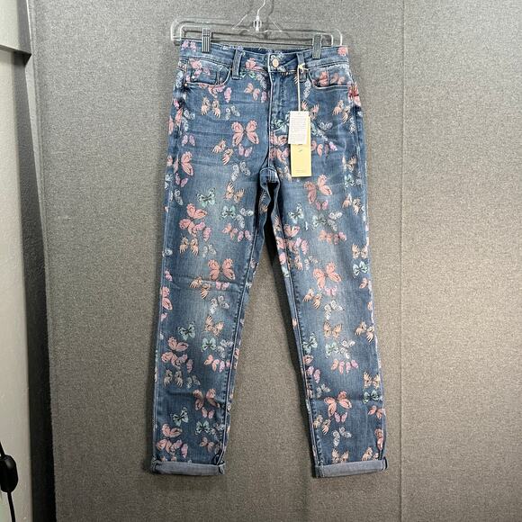 Laurie Felt Daisy Denim Regular Relaxed Boyfriend Straight Medium, Reg 0 - Picture 1 of 13